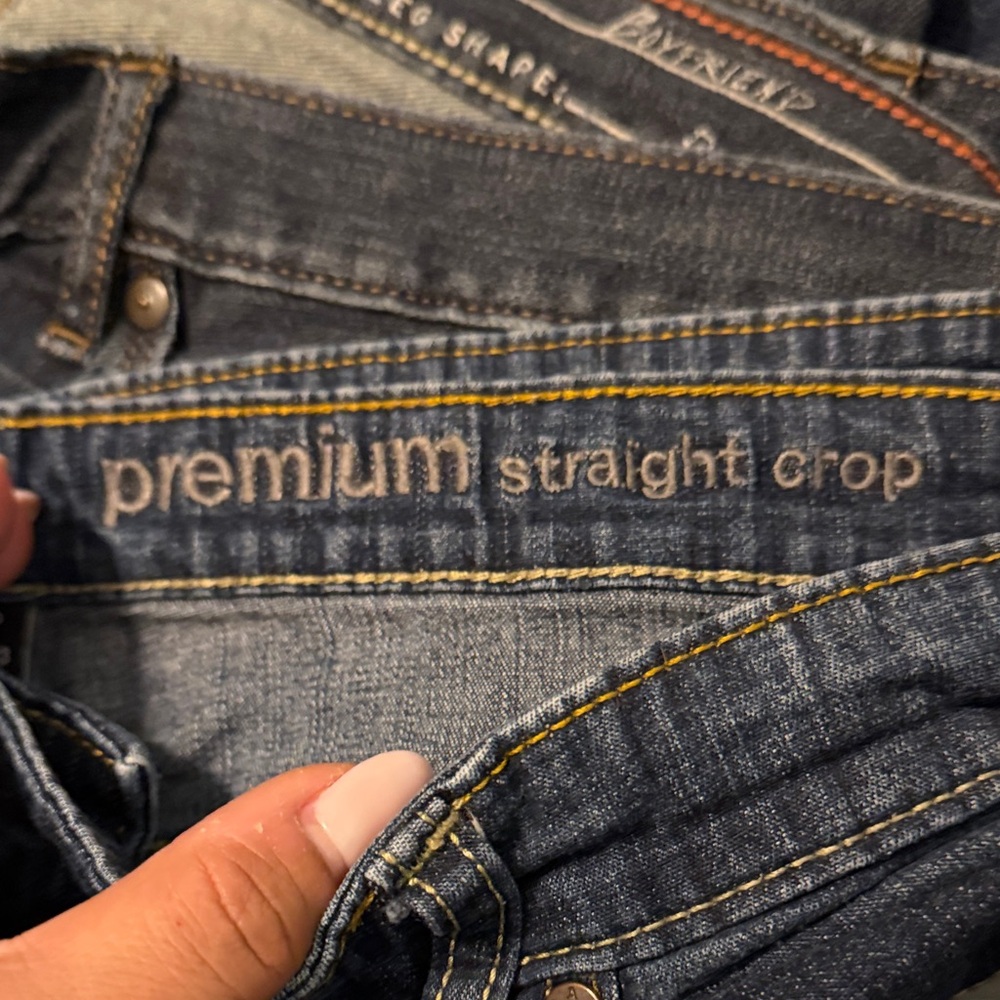 GAP Classic Blue Denim Jeans CROP 23”